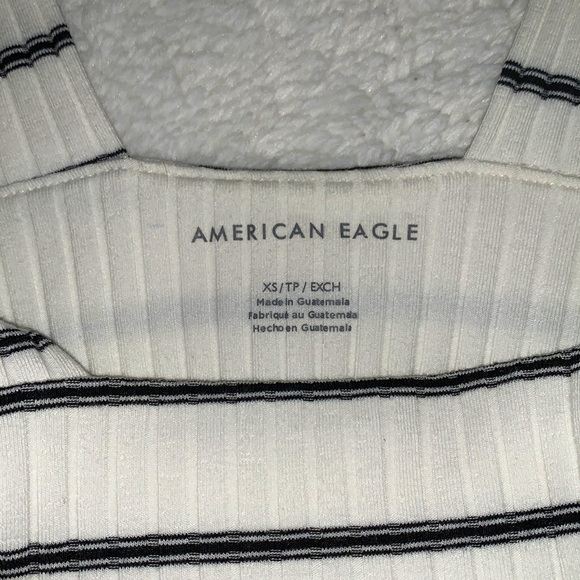 RARELY WORN american eagle cropped tank top!! size:xs - Picture 2 of 3